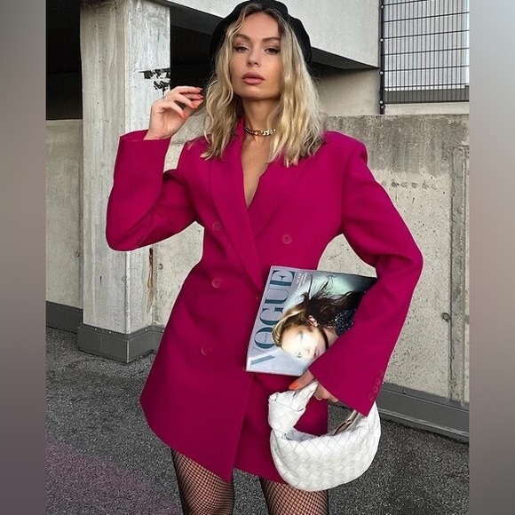 Zara Double BREASTED BLAZER DRESS NWT S - Picture 3 of 16